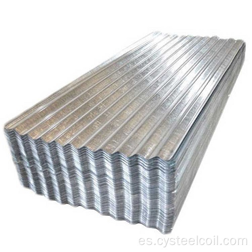 Hoja de acero corrugado galvanizado para techos